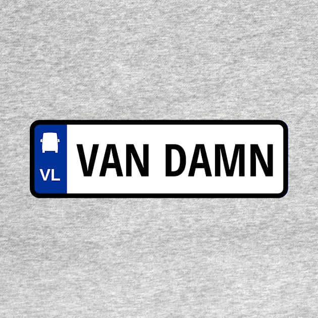 VAN DAMN License by Van Life Garb